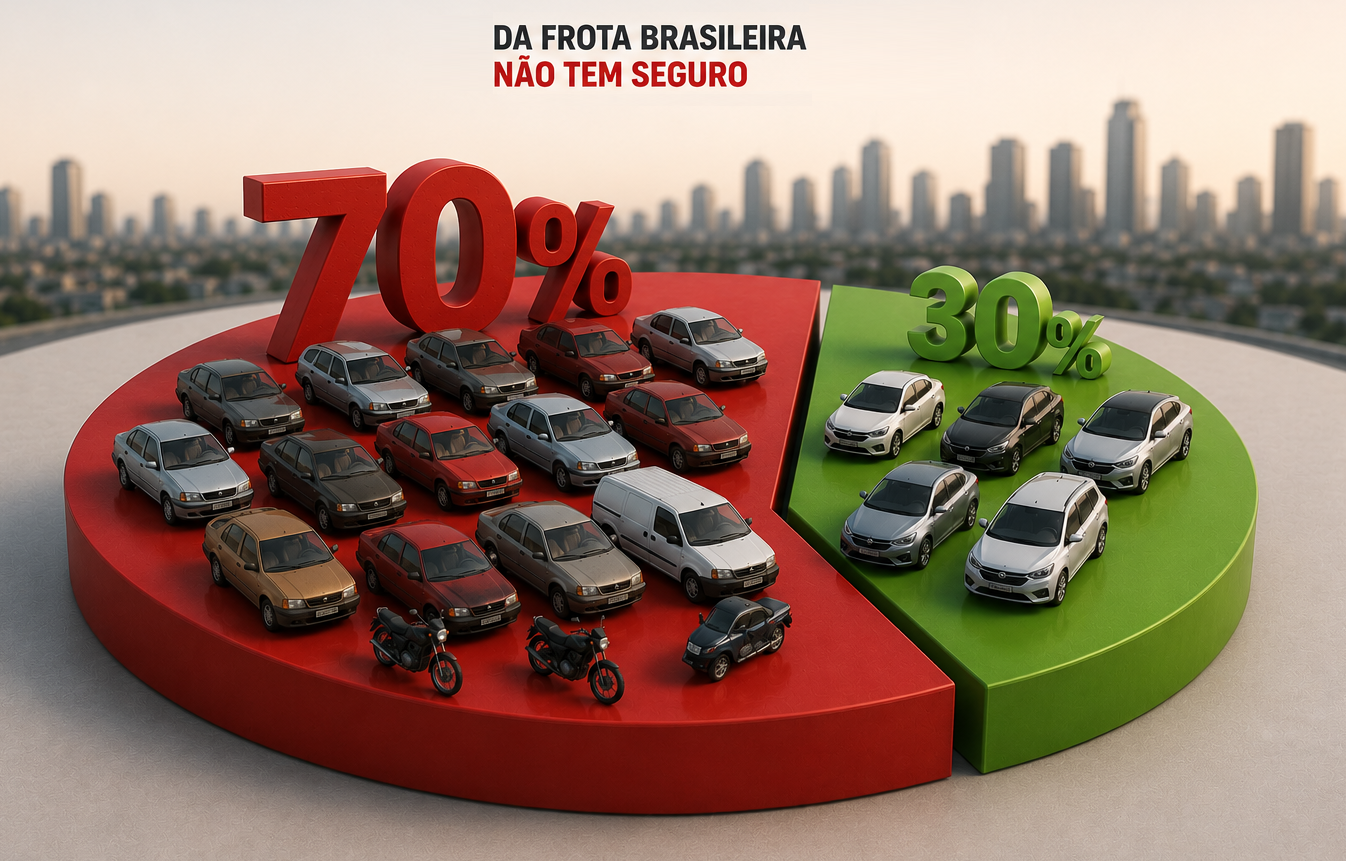Por Que Ainda se Diz que 70% da Frota Brasileira Não Tem Seguro? A Realidade Por Trás de um dos Maiores Desafios do Mercado Automotivo